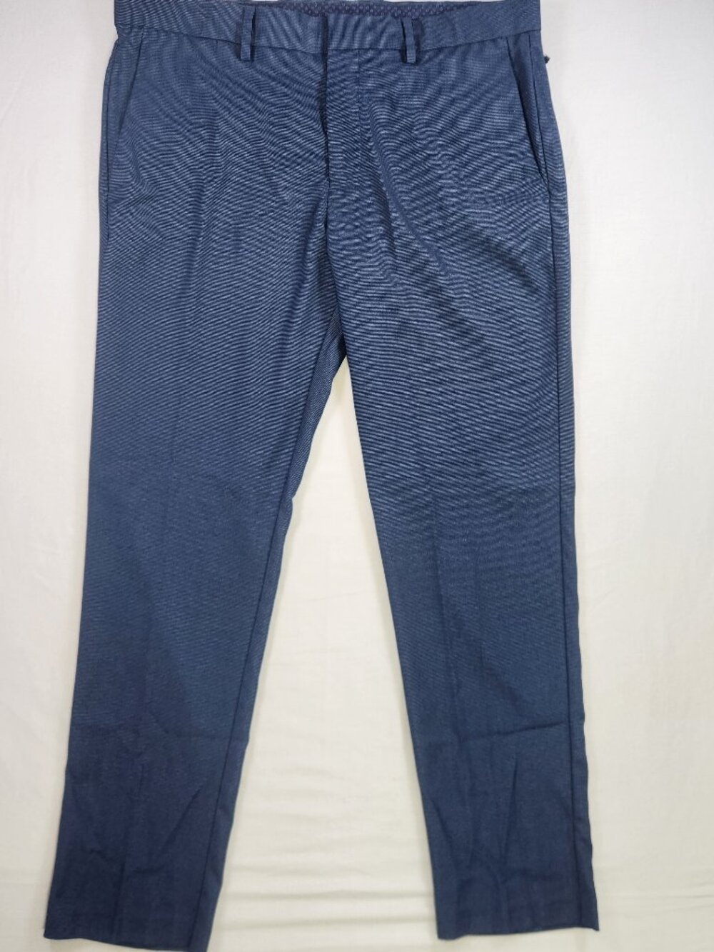 Perry Ellis Portfolio Blue Textured Slim Fit Dress Slacks / Pants – Size 34×30